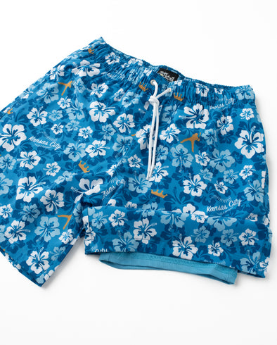 KC Royal Floral Hybrid Swim Shorts