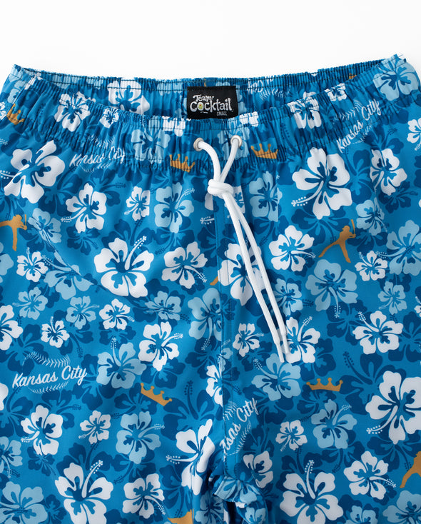 KC Royal Floral Hybrid Swim Shorts
