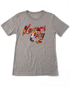 Tropical KC Floral Text Unisex Triblend T-Shirt