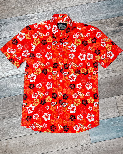 Tropical Kansas City Football Unisex Button Up