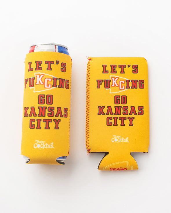 Let's FuKCing Go Kansas City Slim Neoprene Boozie