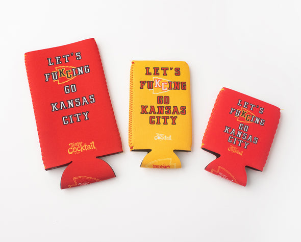 Let's FuKCing Go Kansas City Slim Neoprene Boozie