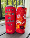 Tropical KC Football / Let's F*ing Go KC Reversible 24oz Neoprene Boozie