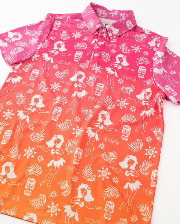 Luau Ombre Mens Polo