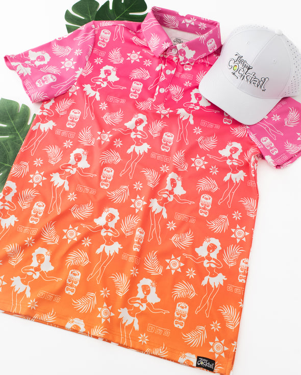 Luau Ombre Mens Polo