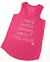 Mixed Drinks About Feelings Ladies Triblend Tank-Top
