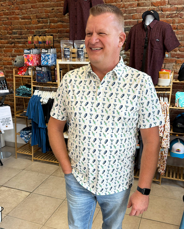 Martini Classic Cocktail Mens Polo