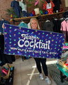 Team Cocktail Logo / Neon Cocktails Microfiber Beach Towel