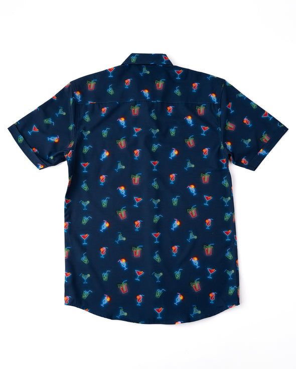 Neon Cocktails Unisex Button Up Shirt