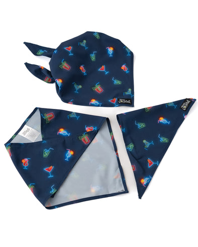 Neon Cocktails Dog Bandana