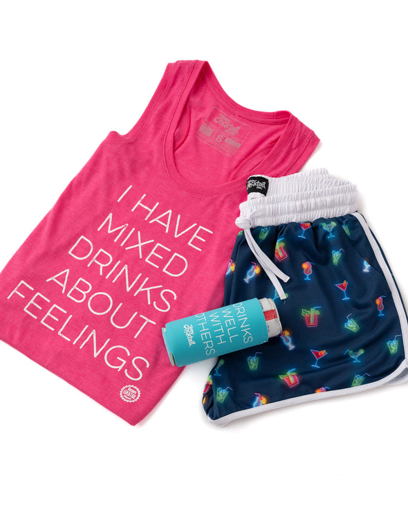 Neon Cocktails Ladies Shorts