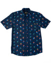 Neon Cocktails Unisex Button Up Shirt