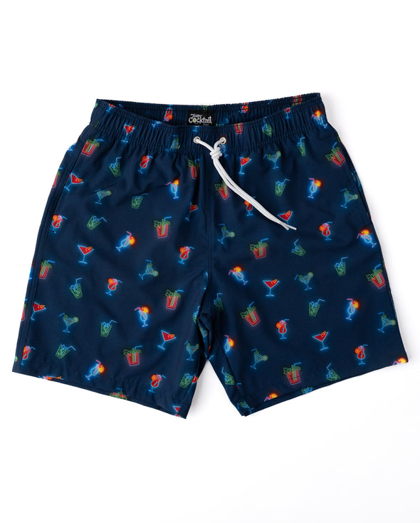 Neon Cocktails Hybrid Swim Shorts