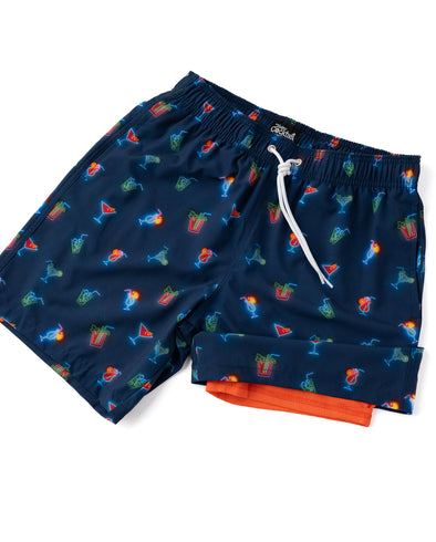 Neon Cocktails Hybrid Swim Shorts