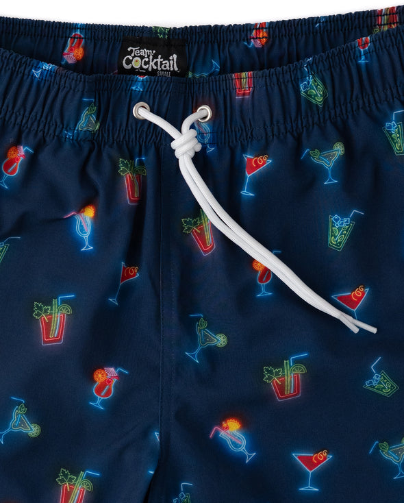 Neon Cocktails Hybrid Swim Shorts