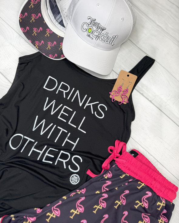 Neon Flamingos Ladies Shorts