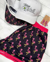Neon Flamingos Ladies Shorts