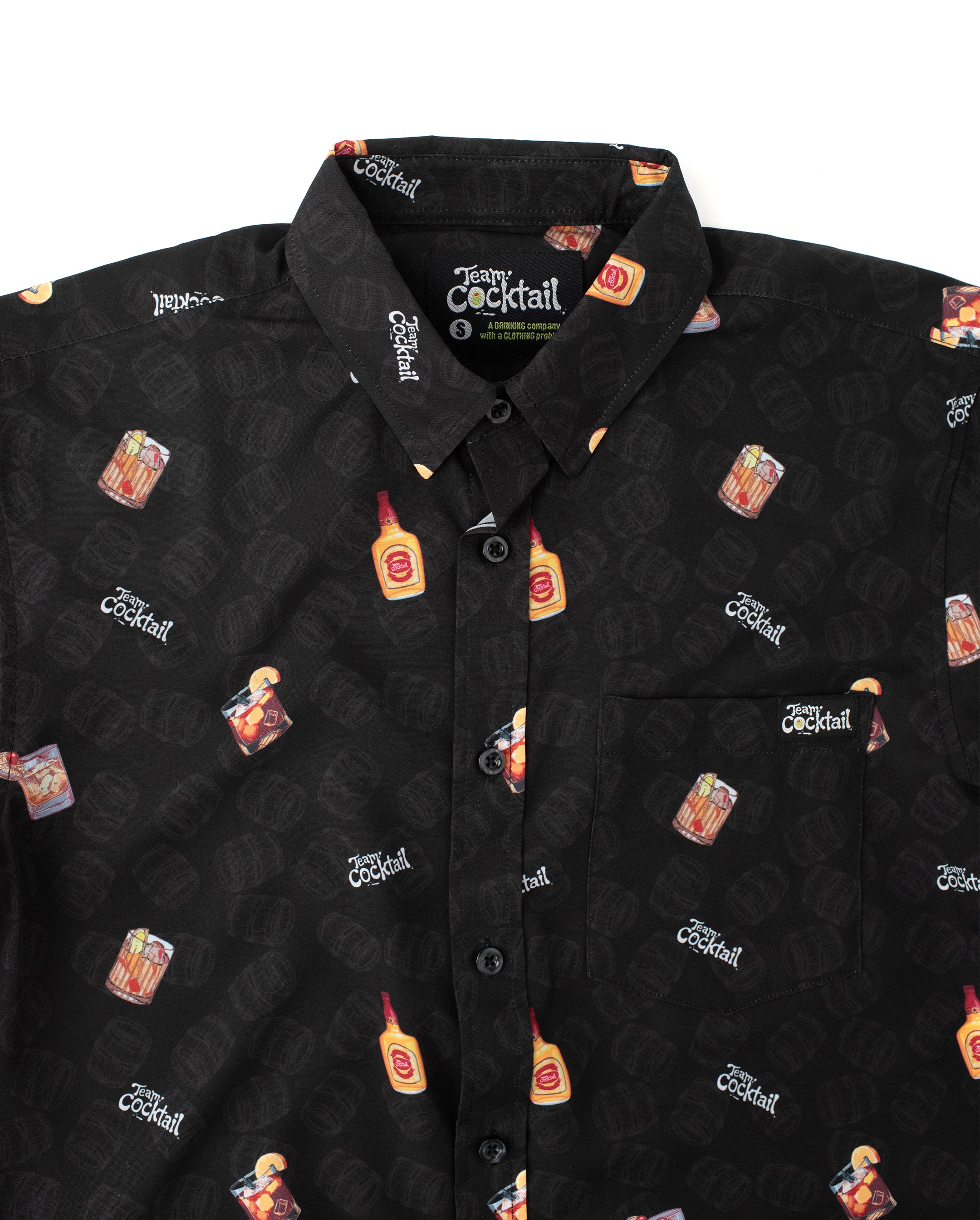 bourbon dress shirt Four Roses Bourbon Embroidered Red Button-Up Shirt Mens Small Long Sleeve