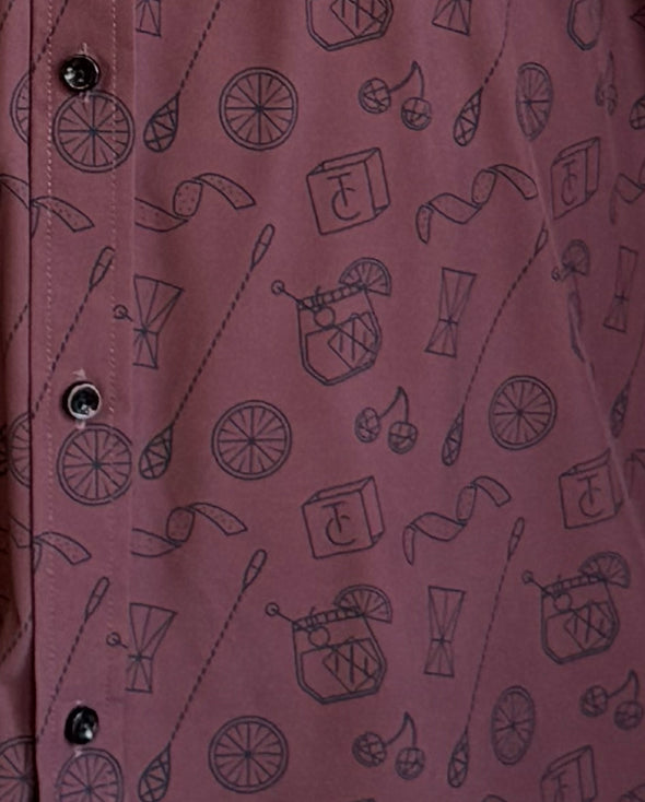 Old Fashioned Classic Cocktail Unisex Button Up Shirt