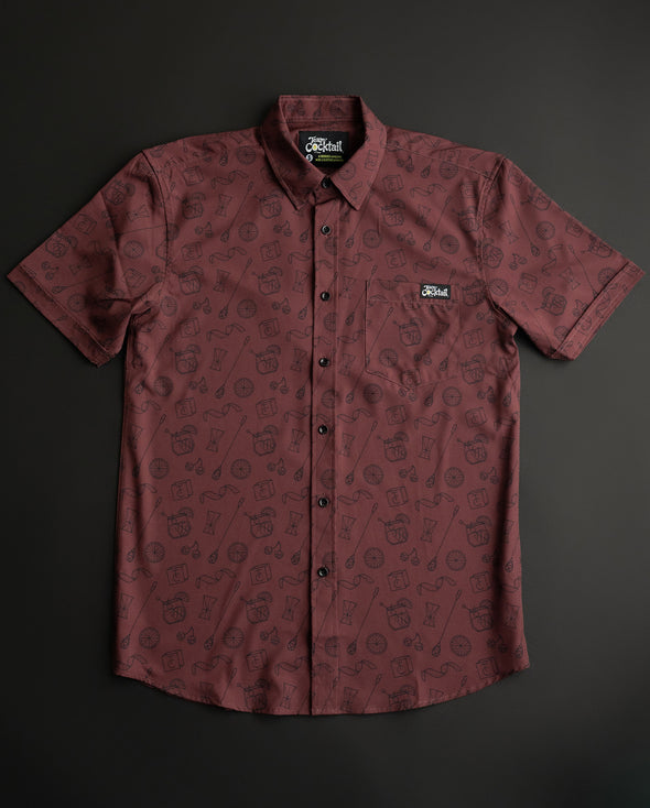 Old Fashioned Classic Cocktail Unisex Button Up Shirt
