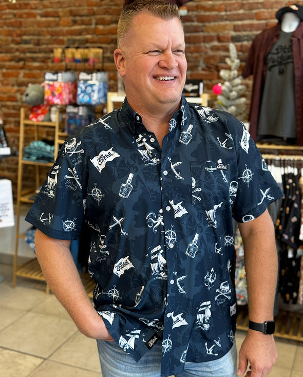 Pirate Flag Unisex Button Up