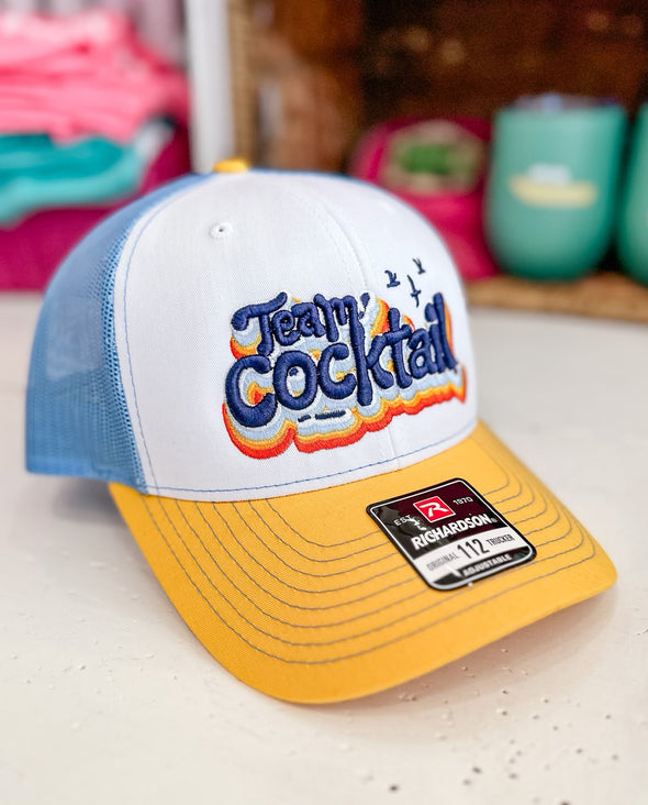 Team Cocktail RETRO 3D Trucker Hat