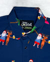 Tropical Santa Unisex Button Up
