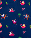Tropical Santa Unisex Button Up