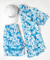 Sapphire Floral Hybrid Swim Shorts