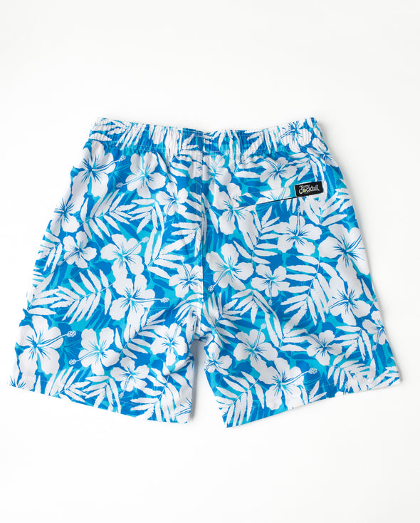 Sapphire Floral Hybrid Swim Shorts