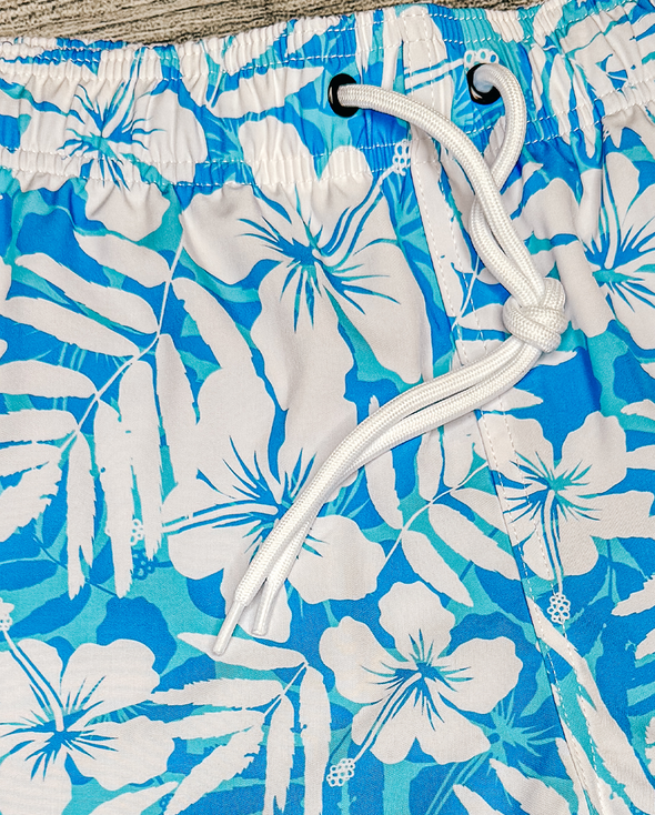 Sapphire Floral Hybrid Swim Shorts