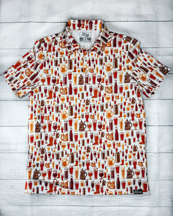Beer Scatter Mens Polo