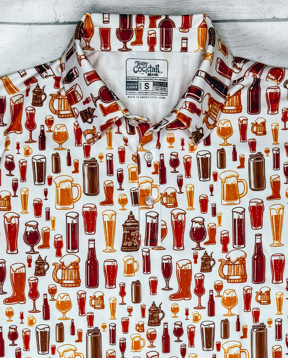 Beer Scatter Mens Polo