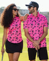 Neon Palms Mens Polo