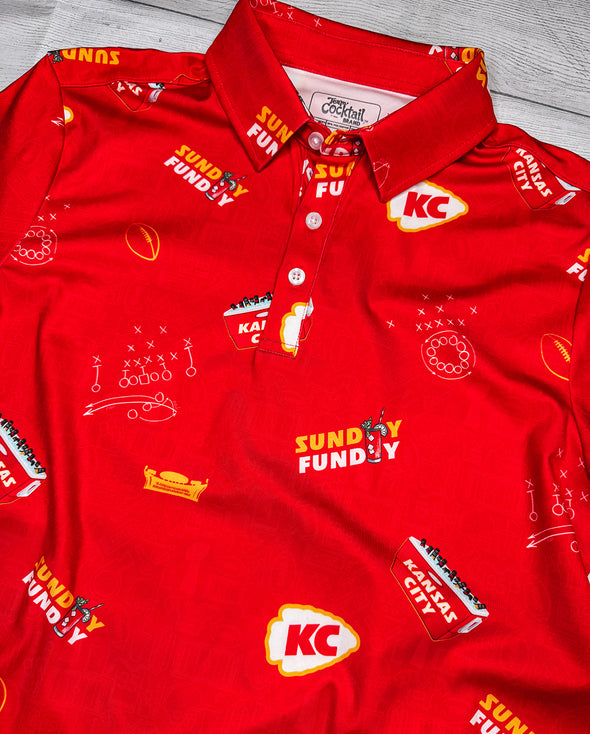 Kansas City Tailgaters 'Sunday Funday' Mens Polo