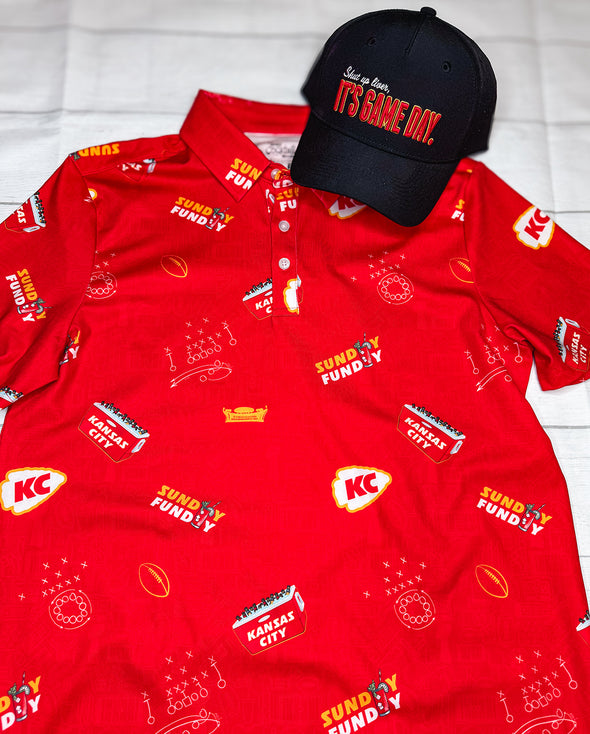 Kansas City Tailgaters 'Sunday Funday' Mens Polo