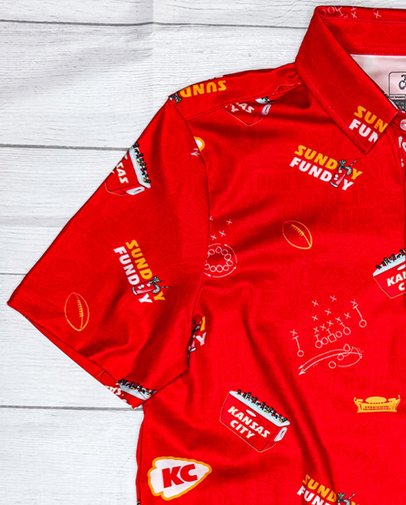 Kansas City Tailgaters 'Sunday Funday' Mens Polo