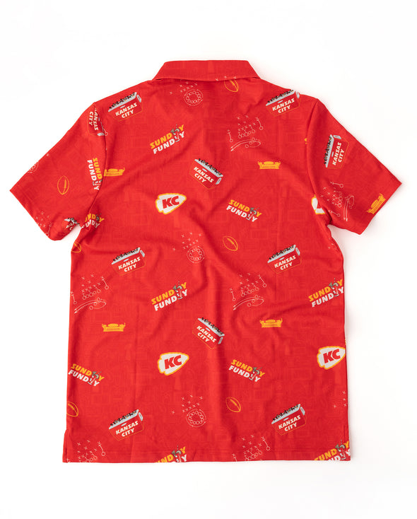 Kansas City Tailgaters 'Sunday Funday' Mens Polo