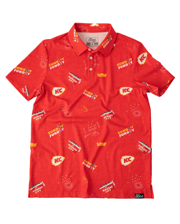 Kansas City Tailgaters 'Sunday Funday' Mens Polo