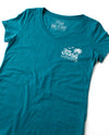 Sunny, Chance of Cocktails Ladies Triblend V-neck T-Shirt