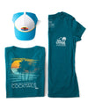 Sunny, Chance of Cocktails Ladies Triblend V-neck T-Shirt