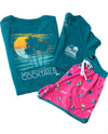 Sunny, Chance of Cocktails Ladies Triblend V-neck T-Shirt