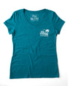 Sunny, Chance of Cocktails Ladies Triblend V-neck T-Shirt