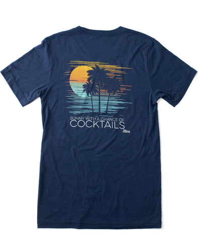 Sunny, Chance of Cocktails Unisex Triblend T-Shirt