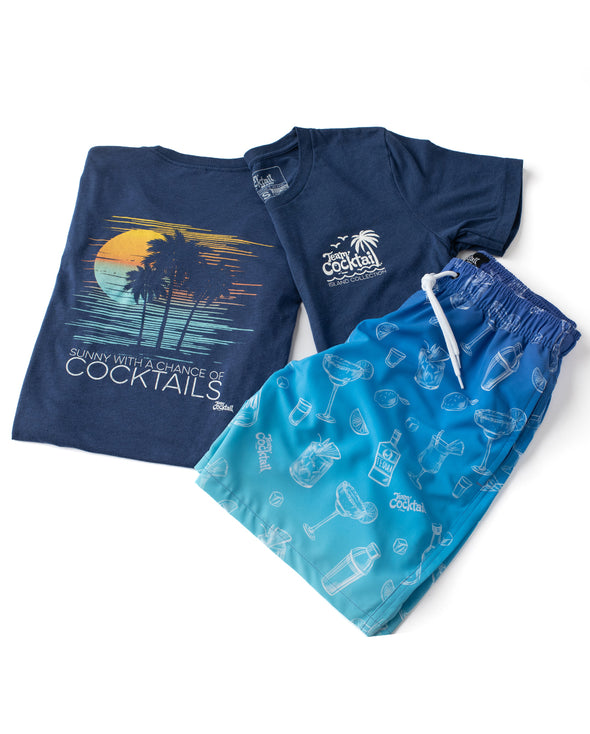 Sunny, Chance of Cocktails Unisex Triblend T-Shirt