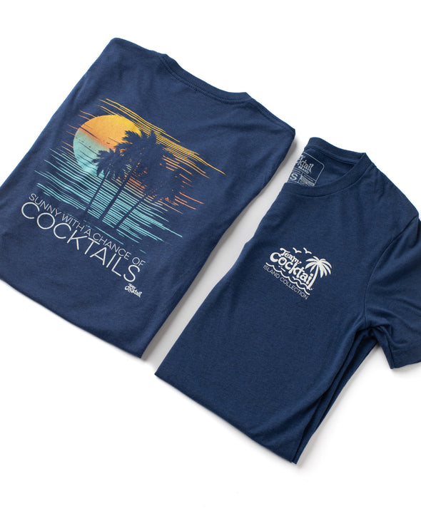 Sunny, Chance of Cocktails Unisex Triblend T-Shirt
