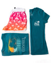 Sunny, Chance of Cocktails Ladies Triblend V-neck T-Shirt