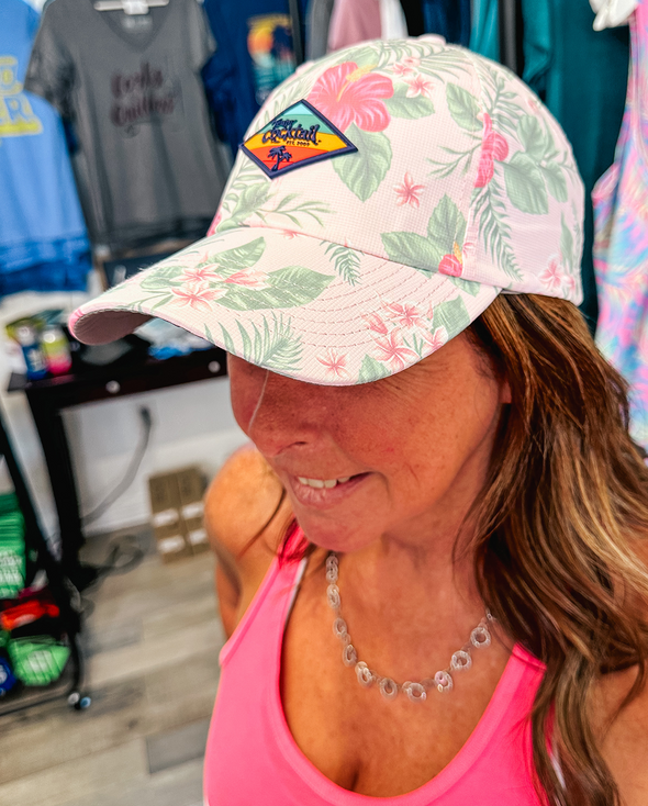 Team Cocktail Sunset Patch Kona Performance Hat - Pink