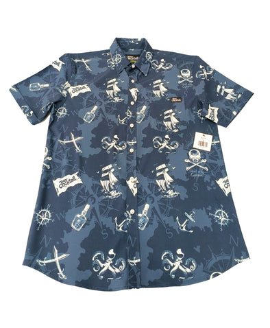 Pirate Flag Unisex Button Up