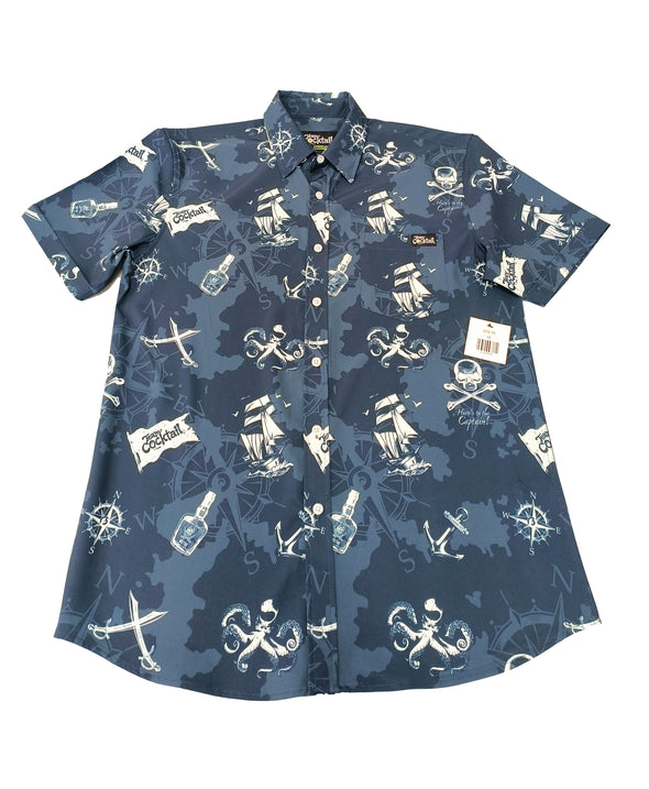 Pirate Flag Unisex Button Up
